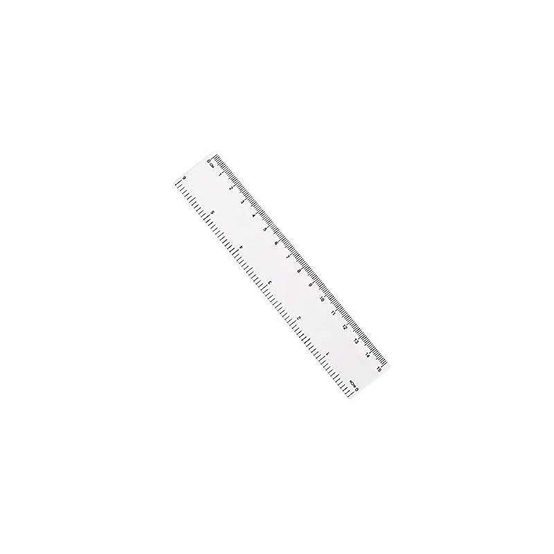 6 Pcs Clear Ruler,6 inch Ruler, Plastic Ruler, Drafting Tools,