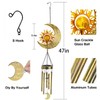 JYPS Sun Moon Solar Wind Chimes, 47-Inch Large Waterproof Windchimes