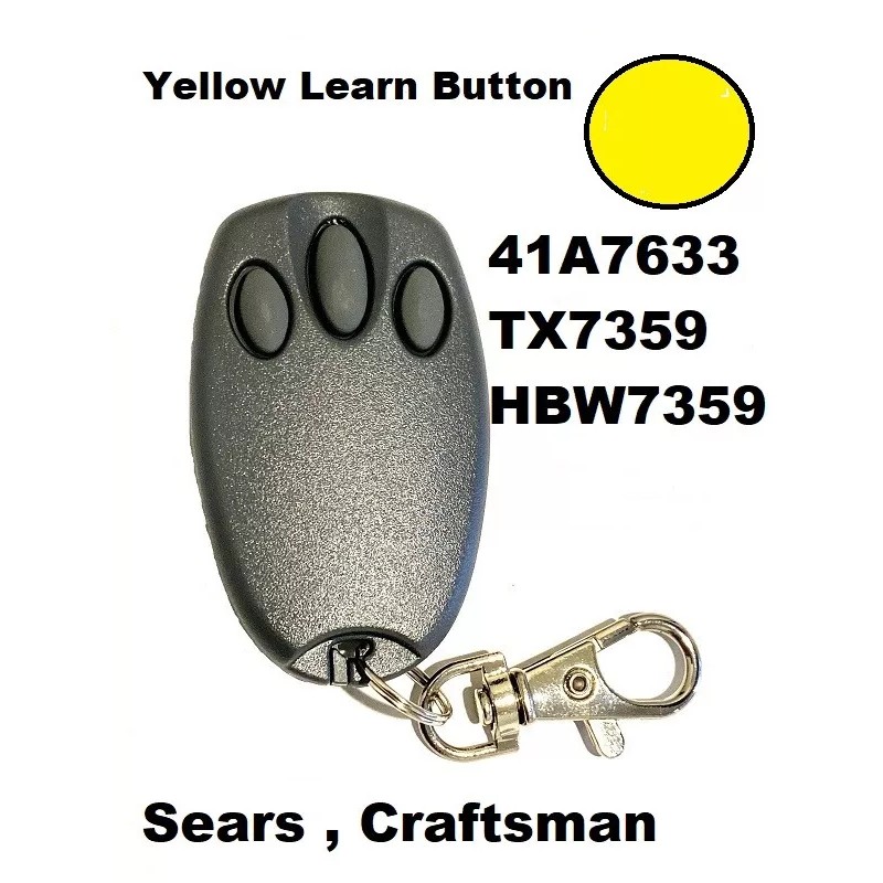 Craftsman Sears Craftsman 41a7633 Comp Garage Door Remote Works Only