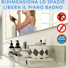 MGKolbe® Shower Shelf No Drilling Kitchen Organiser Bathroom Organiser Shower Shelf Kitchen Shelf Accessories Bathroom Kitchen Organiser Shower Basket Bathroom Accessories Shower Shelf Soap Holder