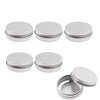 Luhaomisky 6 PCS Silver Tin Cans 0.5 Ounce15ml Aluminum Refillable