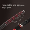 Telescopic Fishing Rod Carbon Fiber Fishing Pole with Stainless Steel