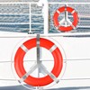 23 Inch Life Rings with 98.4ft Water Floating Lifesaving Rope