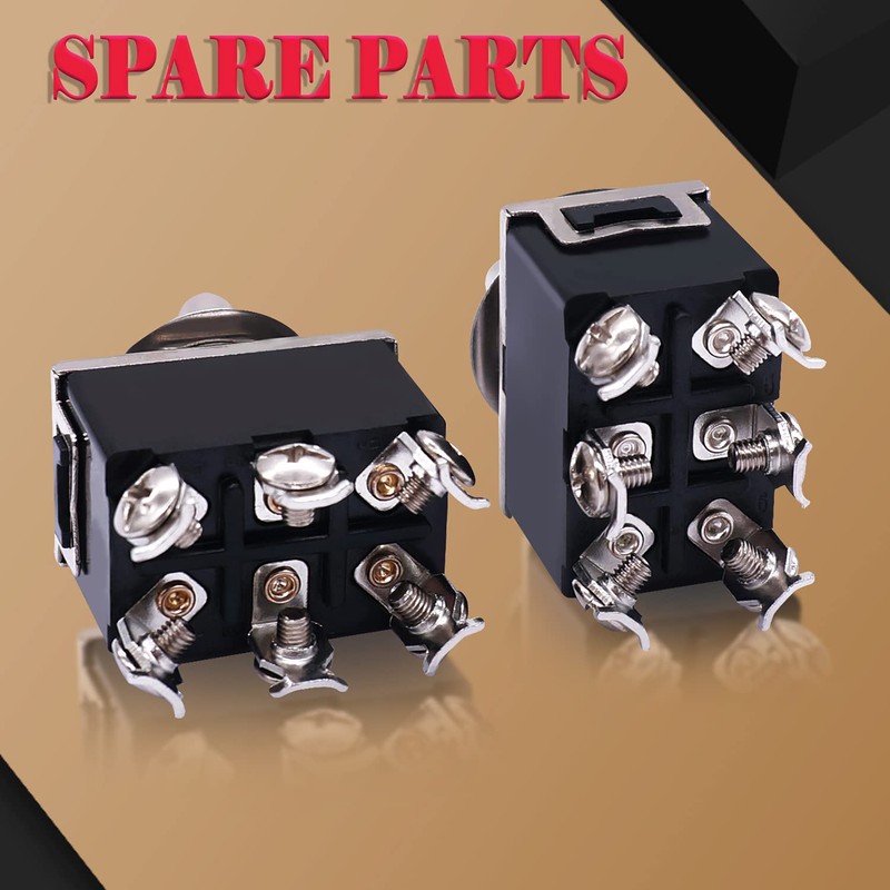 Twidec/3Pcs Heavy Duty Rocker Toggle Switch 16A 250V AC DPDT
