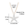 Nojess Starfish Necklace for Women Gold Shell Seashell Charm Pendant