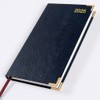 2025 Pocket Diary - Landscape - Blue - Leathertex -