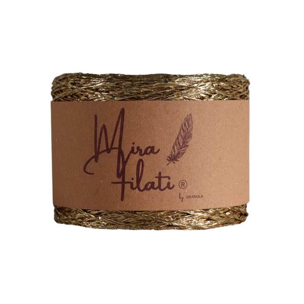 Mira Filati Metallic Yarn for Crochet and Knitting, 350 Yard/250gr,