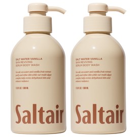 Saltair Body Wash 2-Pack – Salt Water Vanilla – Moisturizing Body Wash with Multi-Algae Complex – Scented Shower Gel for Women and Men – 2x 17oz – Vegan, Cruelty-Free, Paraben-Free