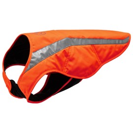 BASSDASH Dog Insulated Coat Safety Vest Water Resistant Chest Protection Reflective High Visibility for Hunting Outdoor