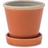 POSH LIVING Glossy Pot Apricot Size: Approx. φ0.4 inches (10