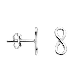 SOFIA MILANI - Women's Earrings 925 Silver - Infinity Design, Sterling Silver, No Gemstone
