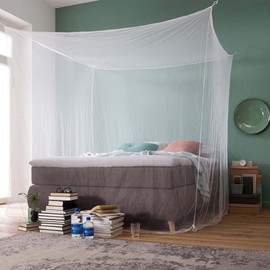 Mosquito Net Lager Bed Canopy for Single Double King Queen Size Beds Compact and Lightweight Camping Indoor Outdoor Playing Castle