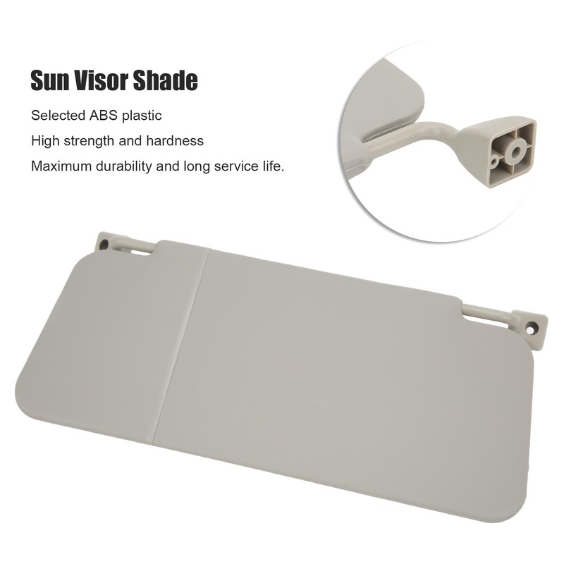 Engineering Vehicle Sun Visor Gray ABS Plastic Interior Sunproof for