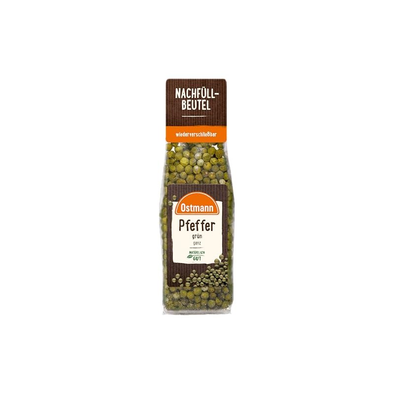 Ostmann Spices - Green Pepper Whole | Unground Pepper, Ideal