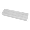 Clear Acrylic Flower Vase Multi Holes Elegant Decorative Long Rectangle