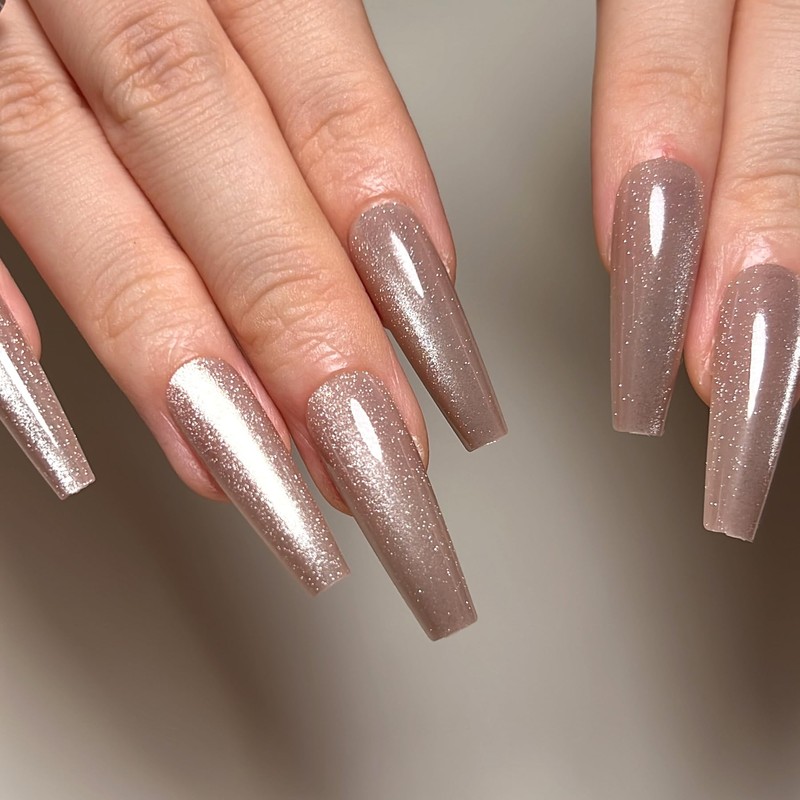 Nail Tip, Long False Claws, Stylish, Magnet, Cat Eye, Long