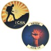 Inspirational Coin Never Give Up Encouragement Challenge Coins I Can