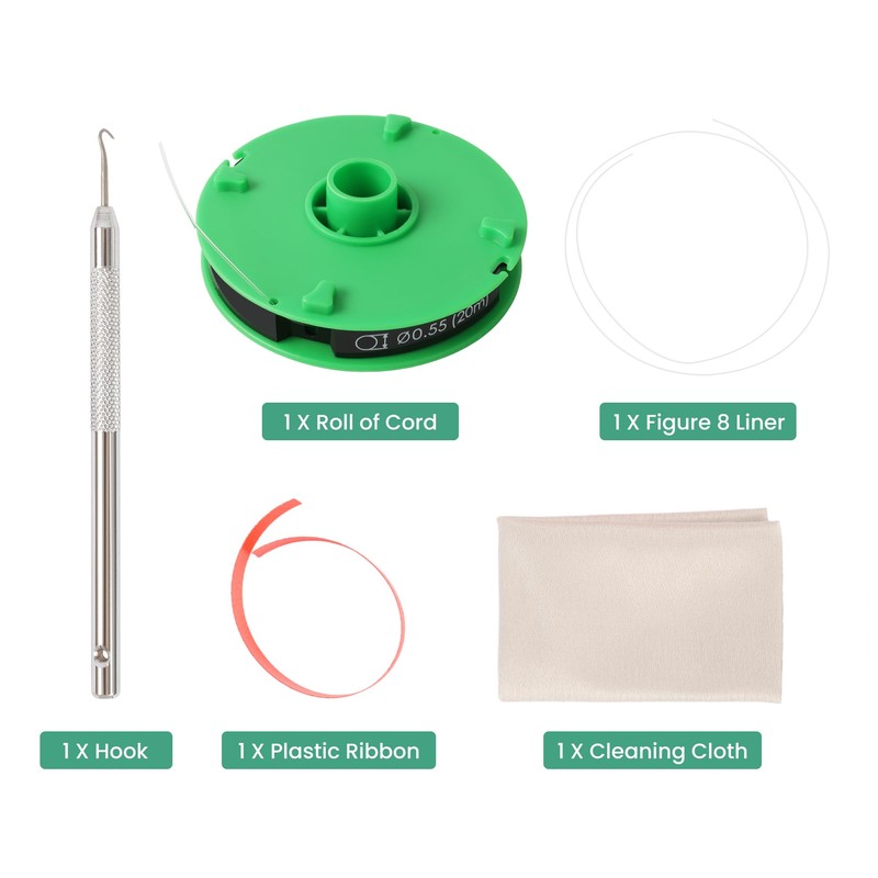 UCanSee Semi-Rimless Glasses Repair Kit - Includes a Hook for