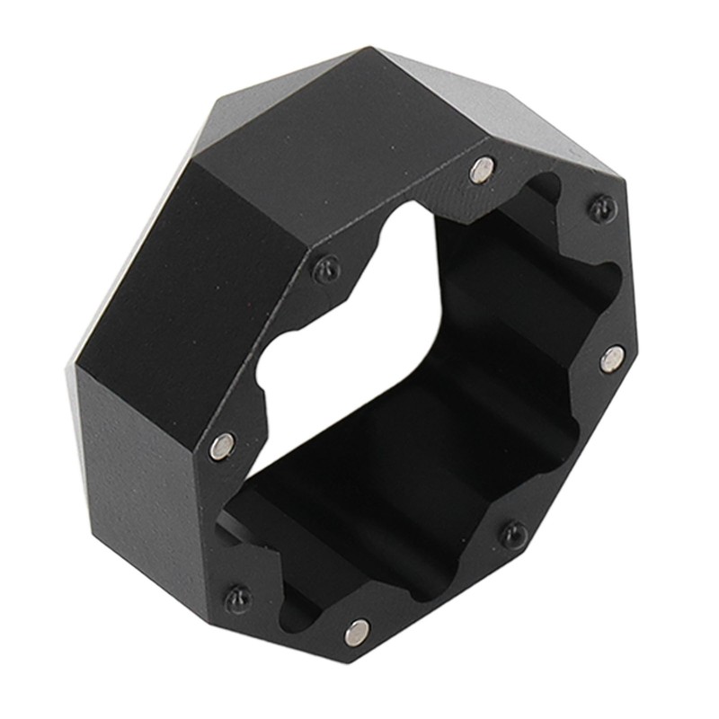 Aluminum Cue Chalk Holder Clip Octagon 2 Layers Silent Billiard
