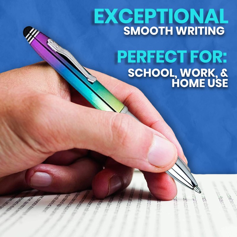 KING OF FLASH 3-in-1 Stylus Pen With Light, Capacitive Aluminium