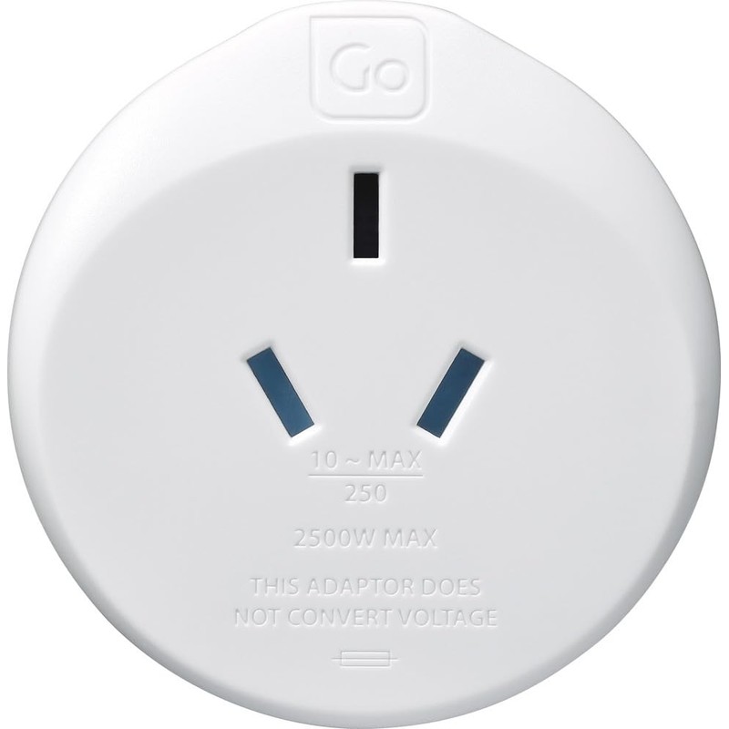 Go Travel AUS - UK Travel Adapter, White