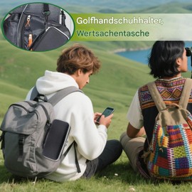 Generisch Golf Handschuh-Halter Futteral, Multifunktionaler Golf Organizer, Aufbewahrungsbeutel für Tees Ballmarker Sportausrüstung Herren Damen