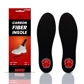 Carbon Fiber Insole (1 Pair) - for Turf Toe, Foot Fractures, Hallux Rigidus and Limitus - Rigid Shoe Insert for Sports, Hiking, Trekking, Basketball, Running - Alternative to Post Op Shoe (295 mm)