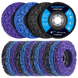 12 Pack 4" x 5/8" Strip Discs Stripping Wheel Fit Angle Grinder Clean and Remove Paint Coating Rust Welds Oxidation