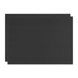 M METERXITY 2-Pack Corrugated Plastic Sheets, 8 Inch x 12 Inch Waterproof Blank Corrugated Poster Board Yard Signs for Garage Sale/Office/Classroom/Party/Lawn Sign Road [3mm Thick, Black]