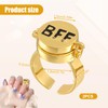 cailiya Pack of 2 Best Friends Forever Rings, Rings Symbol