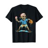 Funny Baseball Skeleton Ice Cream Drip Baseball Boys Youth T-Shirt