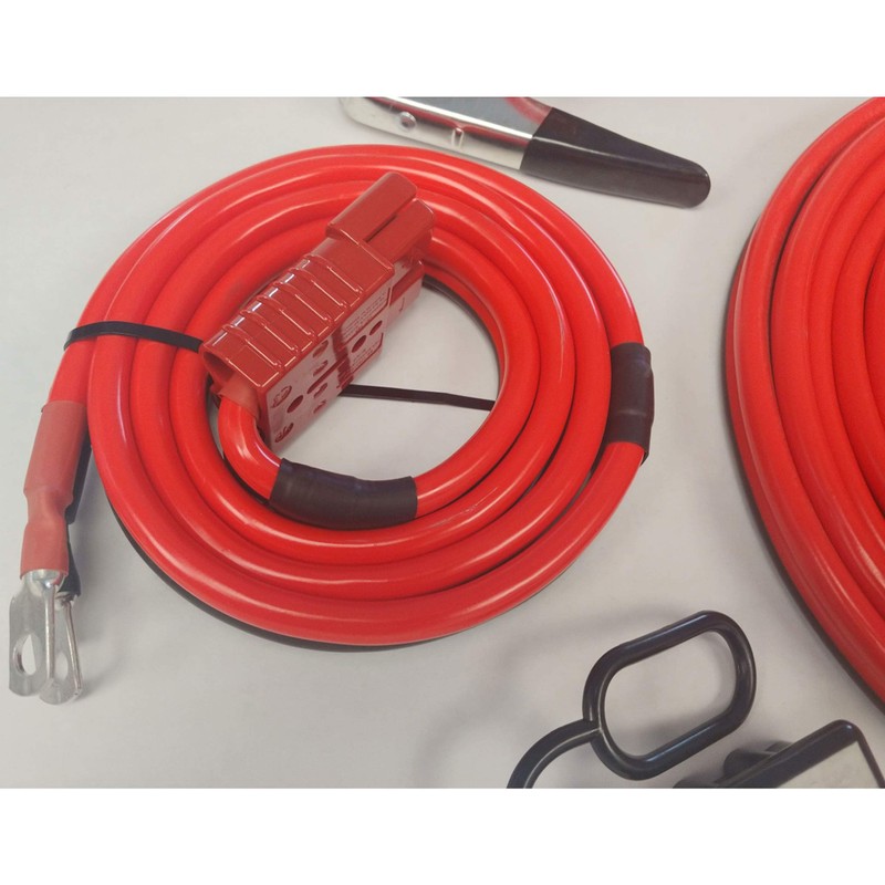 1GA 32FT Permanent Installation kit Jumper Battery Cables with QUICK-CONNECT