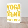 CafePress Meditation Some Girls Do Yoga And D Greeting Cards