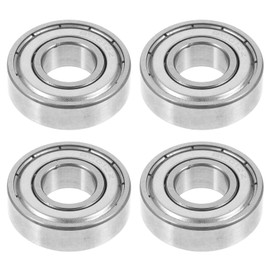 Healvian Caster Wheel Bearings, 4pcs Wheelchair Caster Bearings Front Wheel Bearings Walker Fork Stem Bearings Universal Replacement Parts