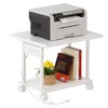 Asgolion Printer Table, 2-Tier Under Desk Printer Stand with Charging