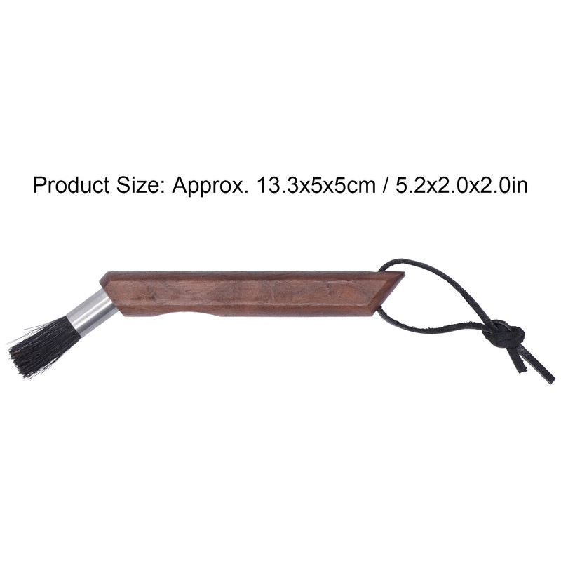 Coffee Grinder Cleaning Brush Curved Wood Handle Brush for Home