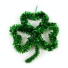 St. Patricks Day Tinsel Shamrock Wall Decoration by Greenbrier