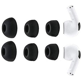 JNSA Replacement Ear Tips for Air Pods Pro,Air Pods Pro Earbuds Covers AirPod Pro Earbuds Tips Ear Caps, Silicone Eartips S/M/L 3 Size 3 Pairs, Black