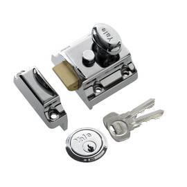 Yale B-706-CH-CH-40 706 Traditional Nightlatch, Bright Nickel