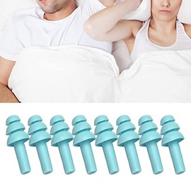 4 Pares Tapones de Oidos Silicona Blanda Reutilizables Cancelacion de Ruido para Dormir Insonorizados Reduccion de Ruido