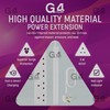 G4GADGET 4 Gang Extension Lead – 5 Metre Long Power