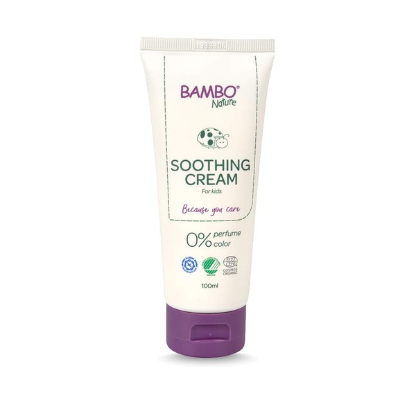 Bambo Nature Soothing Nappy Cream, Newborn Essentials, Eco-Friendly Nappy Cream, Soothes & Restores Irritated Skin, Eco Baby Soothing Cream, Baby Essentials For Newborn, Sustainable & Safe 100ml
