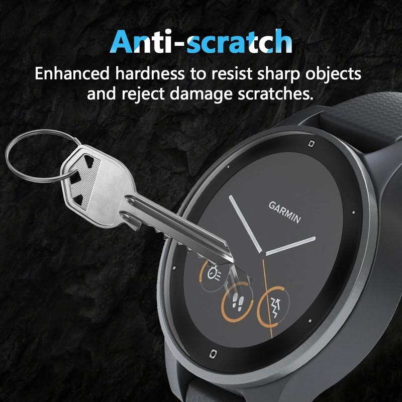 Cmiuubrer 3 Pack for Garmin Vivoactive 4S 40MM Screen Protector