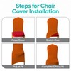 Trimming Shop Chair Cover Spandex Polyester Stretch Fabric Dining Slipcovers