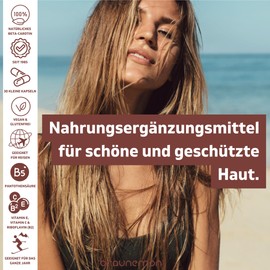 Generic Braunemon - Tanning Capsules with natural beta carotene, high pantothenic acid content, and vitamins - 30 self-tanning capsules