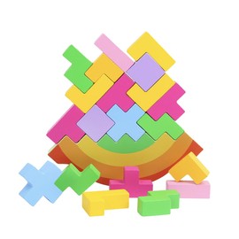 JVILEX Balance Game, Family Play Game, Toy for Everyone, Balance Game, Children (Tetris)