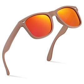 Retro Rewind Polarized Sunglasses for Men and Women - UV Protection Classic Mens Womens Sun Glasses - Cool Vintage 80s Shades