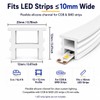 Silicone LED Channel 16.4FT, Flexible Neon Tube Light Cover for