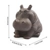 Yosoo Handcrafted Hippo Figurine, Clay Ceramic Tea Pet Sculpture, Symbolizes
