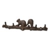 Ebros Gift Rustic Cast Iron Playful Squirrel Perching On Tree
